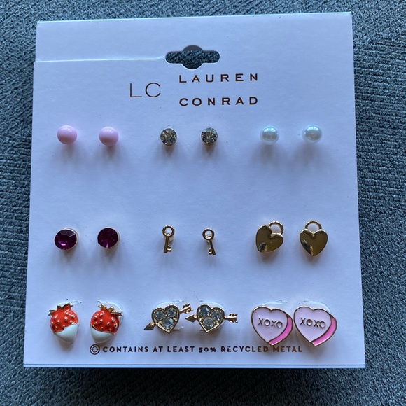 LC Lauren Conrad  set of 9 stud earrings - Picture 10 of 10